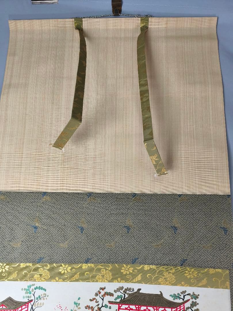 【茶道具】大徳寺　紫野 立花大亀和尚筆 因果経書 掛軸　花まつり　軸C137