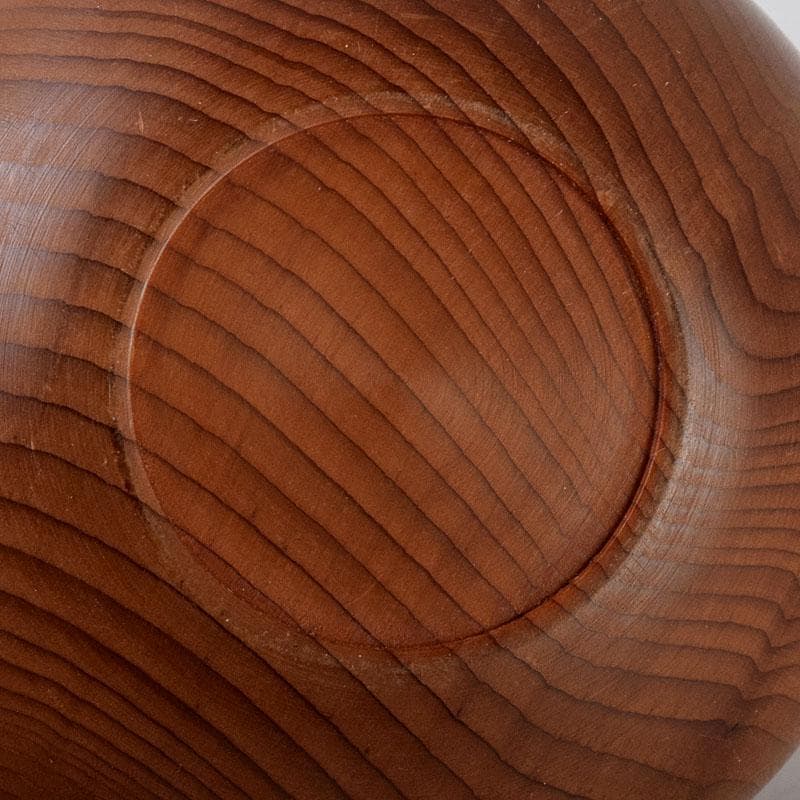 茶道具　飛騨一位一刀彫　十代　飛騨甚五郎　村山群鳳作　棗　共箱　V　8778