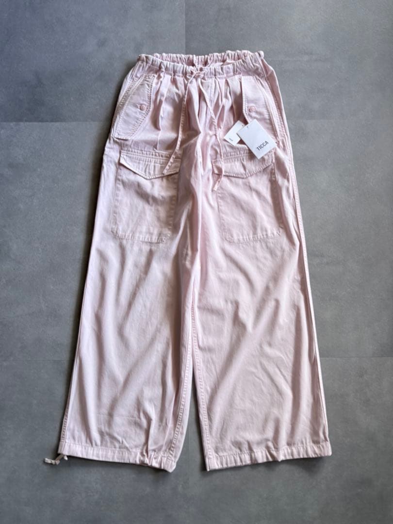 【2025／新品タグ付✨】TICCA カーゴパンツ パラシュートパンツ　ピンク