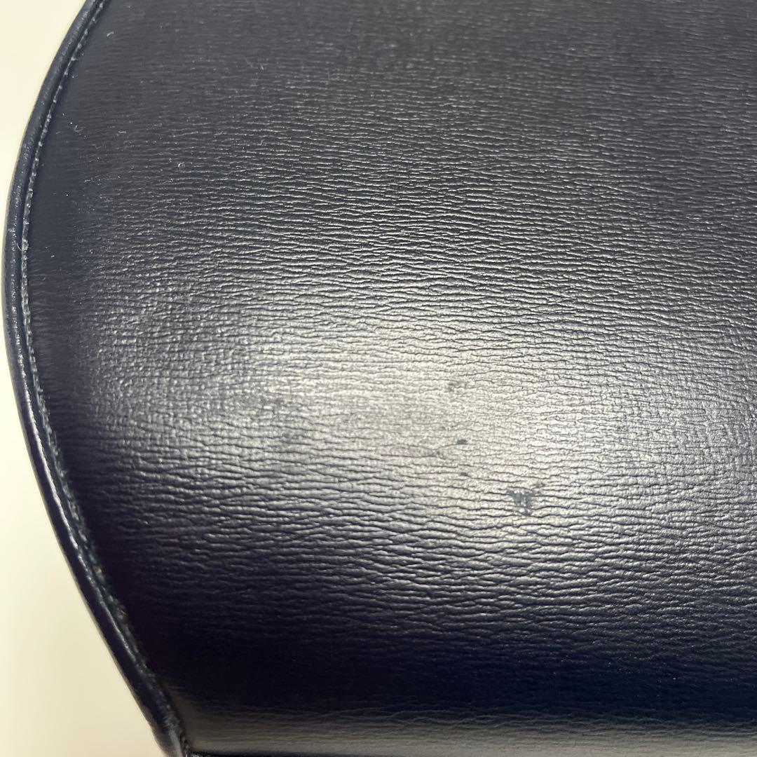 Mila schon ミラショーン 丸型 パーティーバッグ レザー 巾着