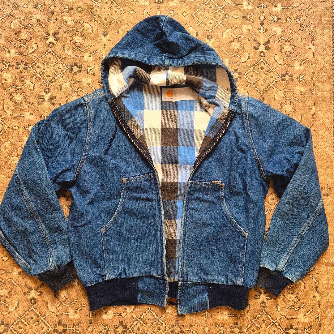 最終値下げCarhartt カーハートアクティブジャケットデニムパーカーブルゾン