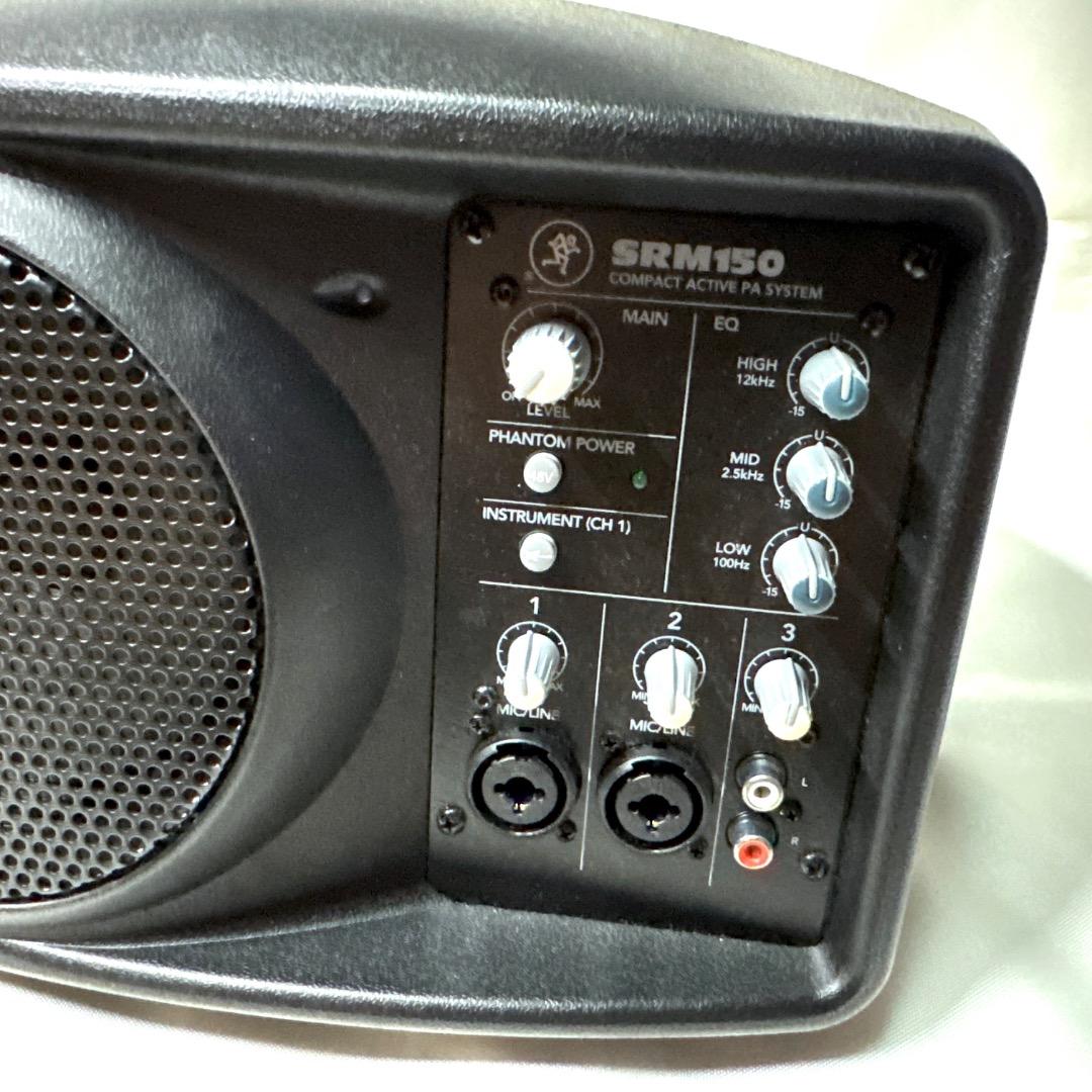 【美品】Mackie SRM150 コンパクトパワードスピーカー 別売バッグ付