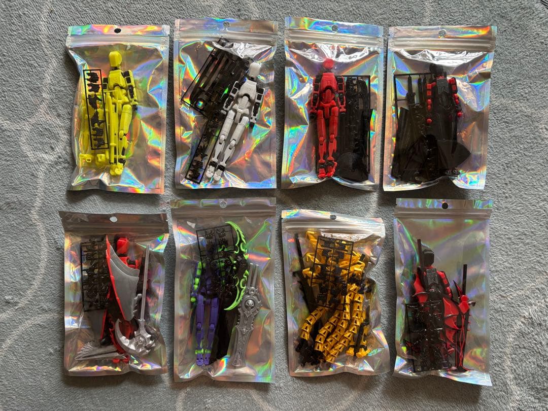 3Dプリンター製　アクションフィギュア まとめ売り 8体セット