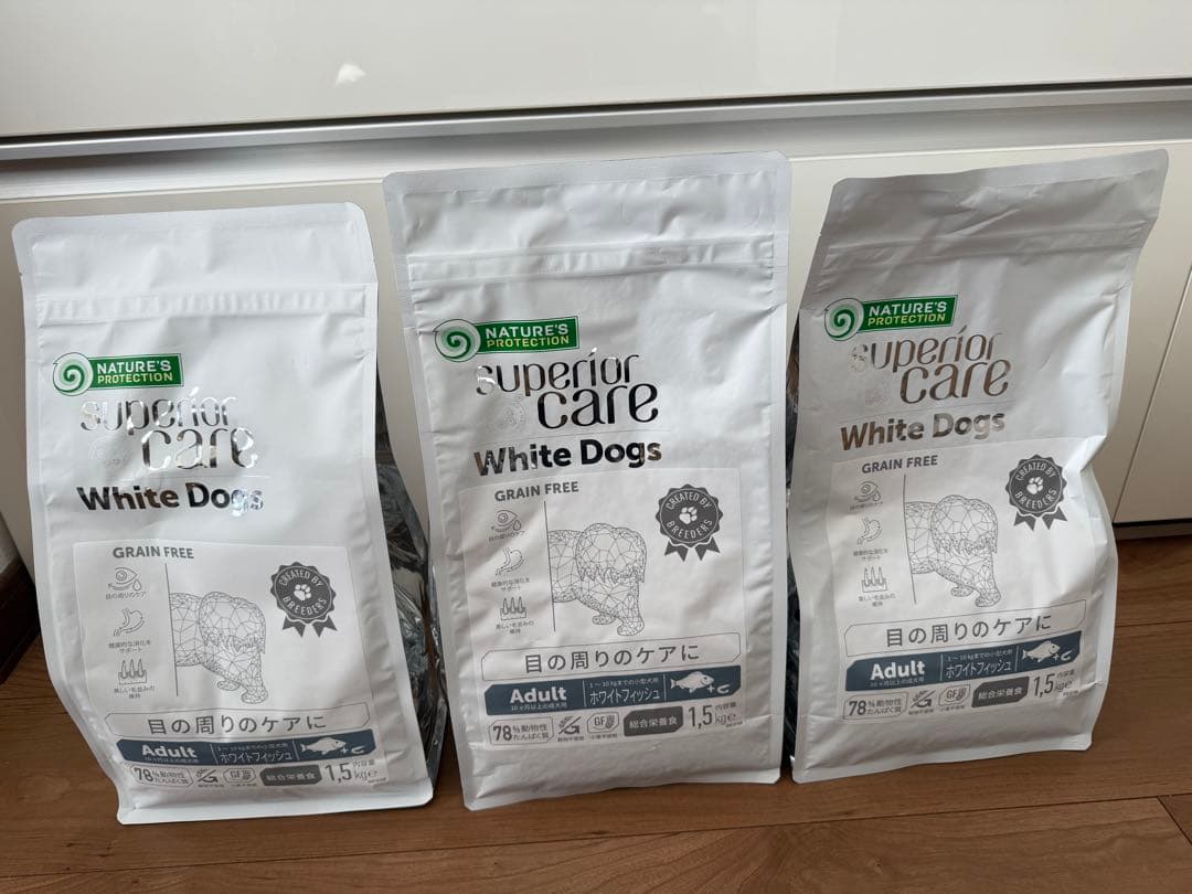 ホワイトドッグ ホワイトフィッシュ1.5kg×3袋
