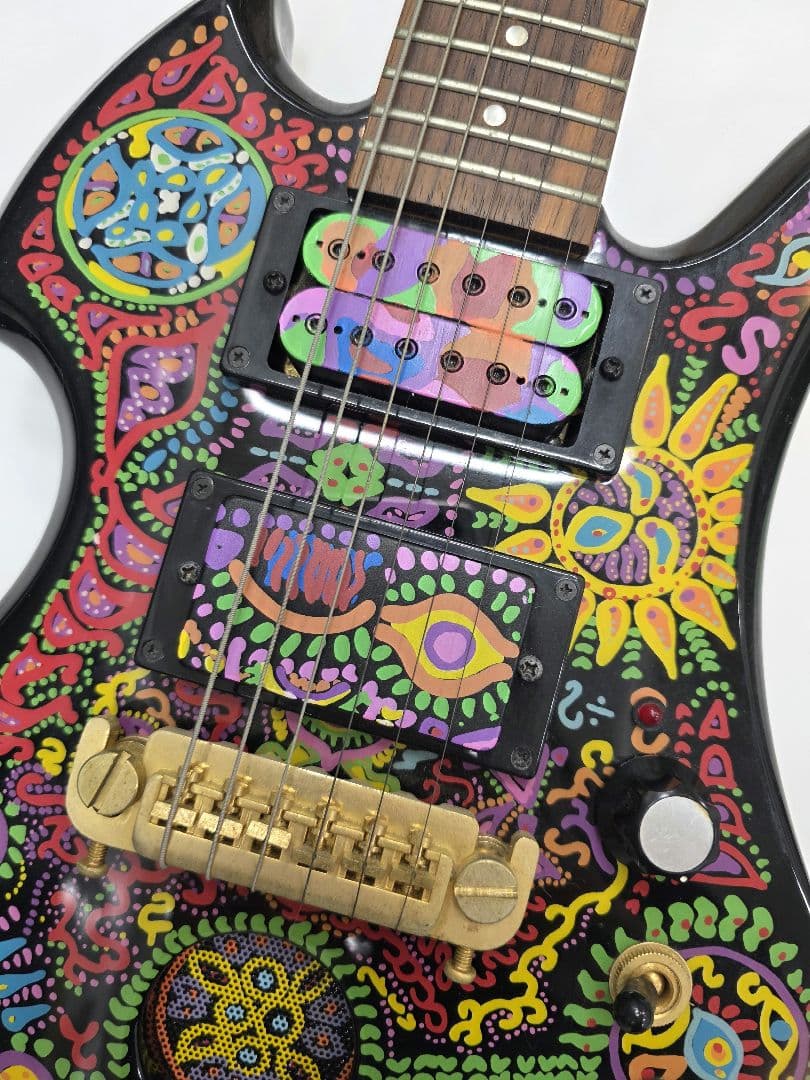 X JAPAN hide FERNANDES ミニギター アンプ内蔵　サイケ