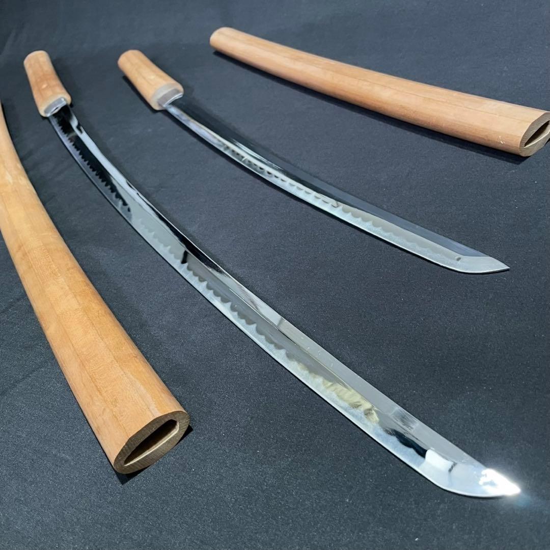 訳あり品 模造刀 白鞘 2本 セット コスプレ 演劇 撮影 防犯 日本刀レプリカ