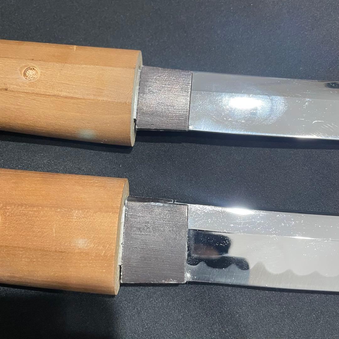 訳あり品 模造刀 白鞘 2本 セット コスプレ 演劇 撮影 防犯 日本刀レプリカ