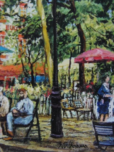 深沢昭明、【パリ・テルトル広場の画家達】、希少な画集画