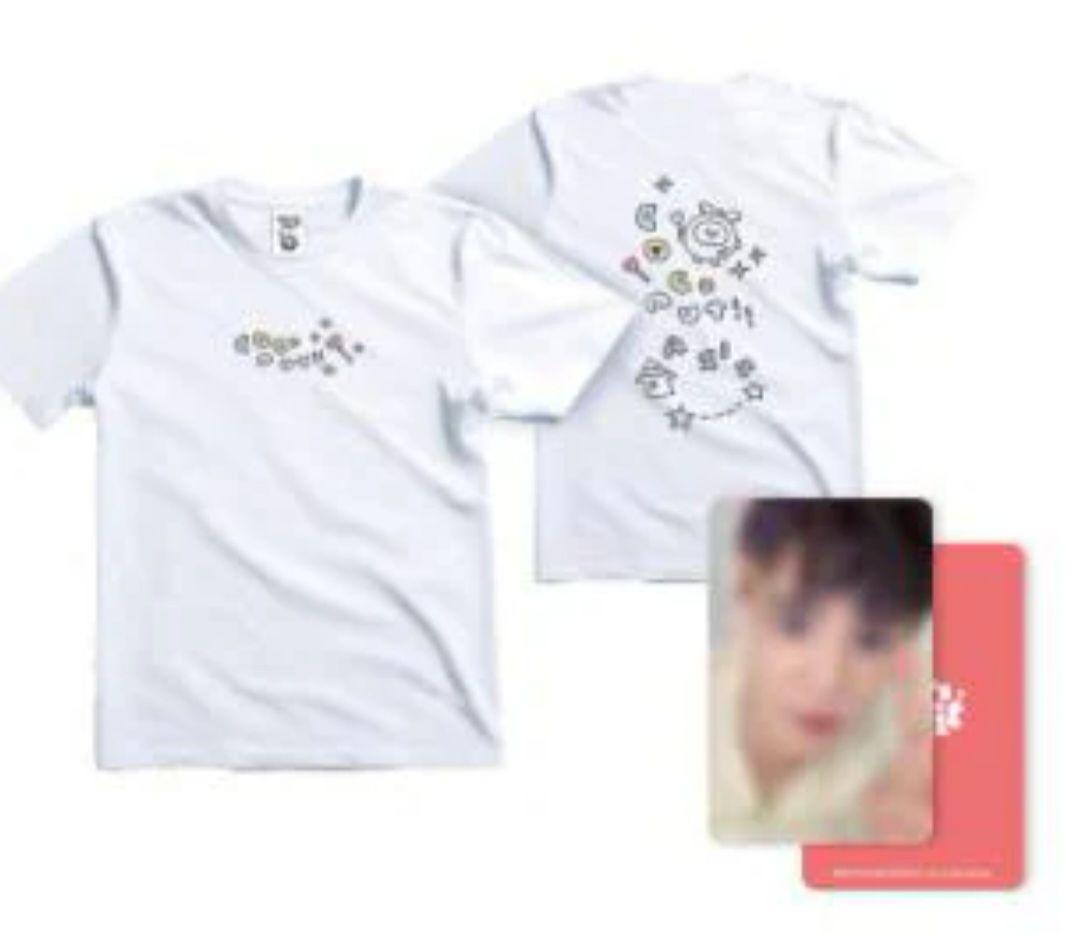 XIA ジュンス★公式　韓国AZIT　Tシャツ　白　トレカ
