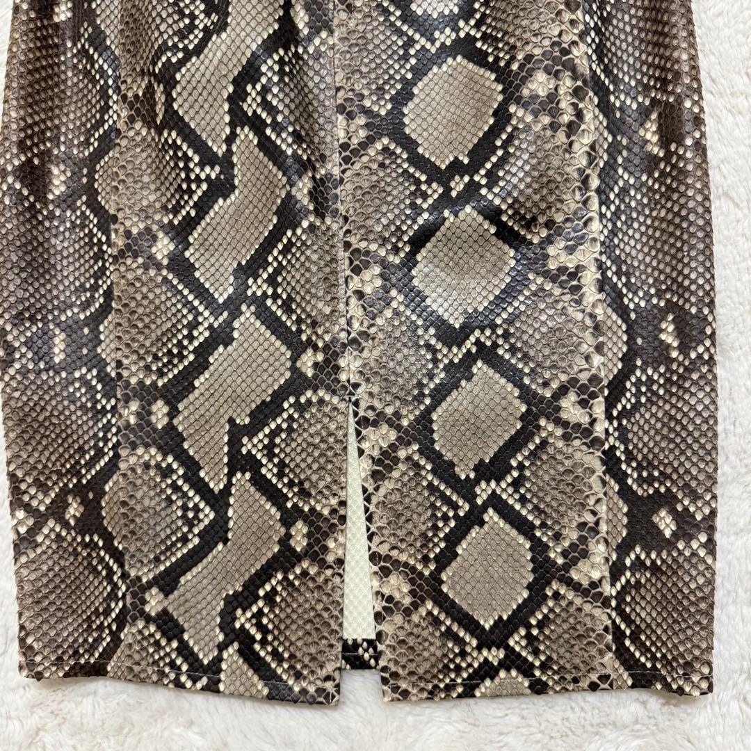 新品 Deuxieme Classe ヘビ革 パイソンレザー タイトスカート38