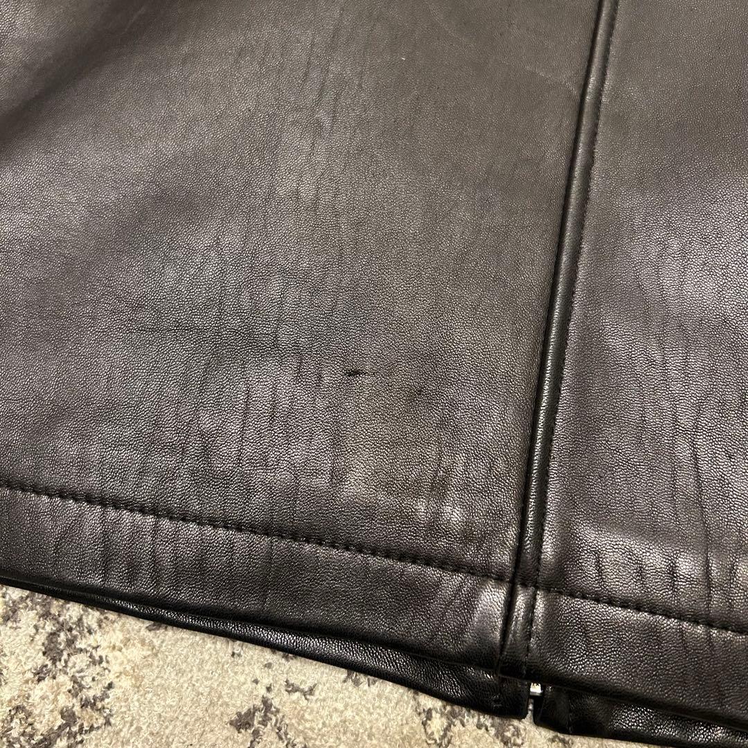  カルバンクライン レザー シングルライダースジャケット