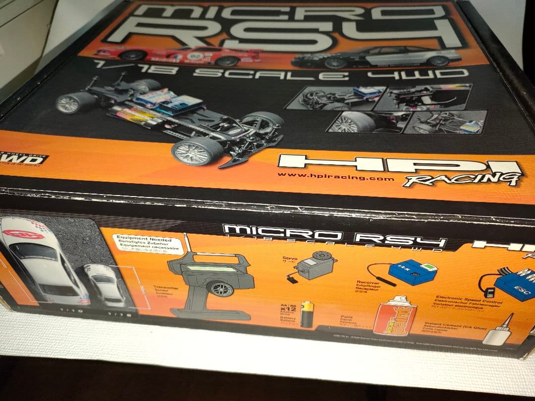 HPI マイクロRS4 1/18 RC フルセット　ボディーNSX予備BMW