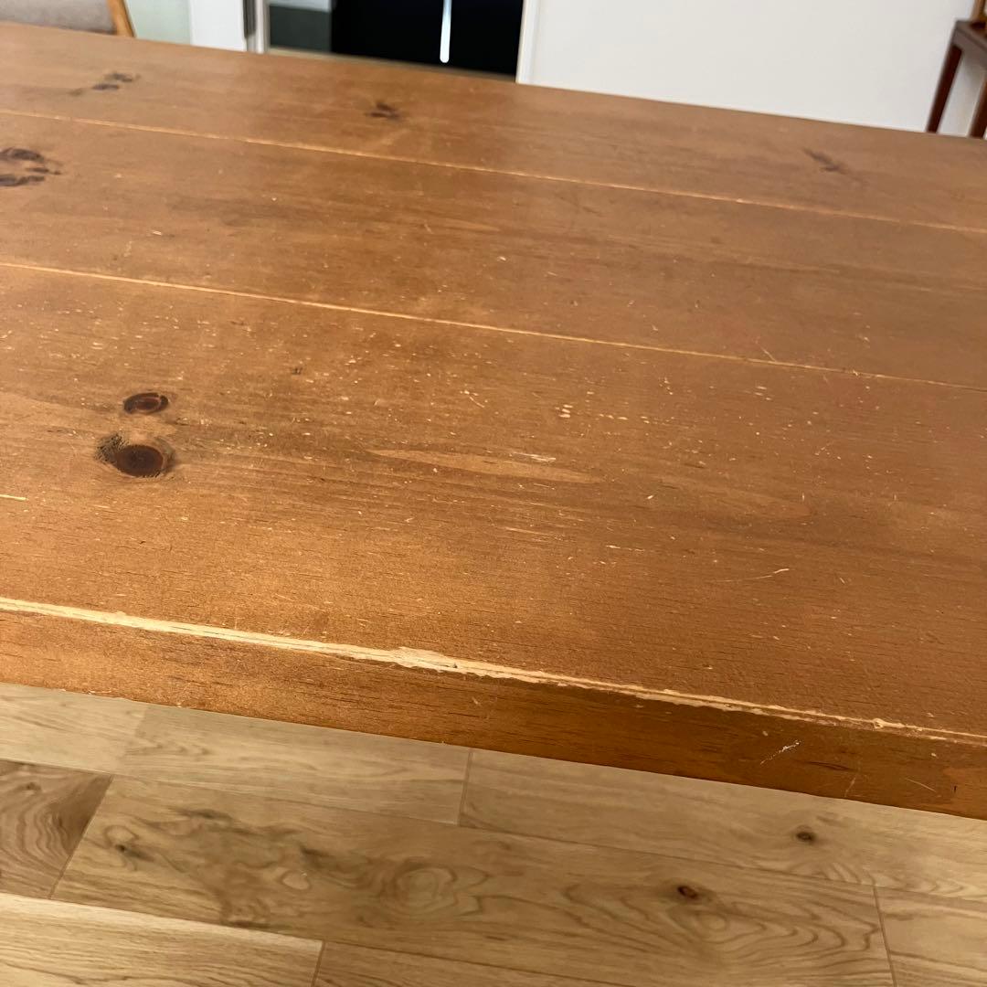 無垢材ダイニングテーブル　アイアン脚◎