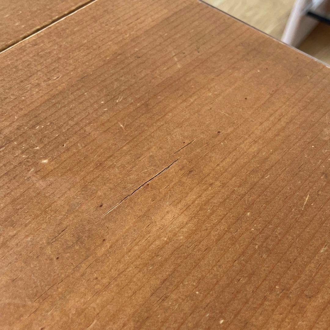 無垢材ダイニングテーブル　アイアン脚◎