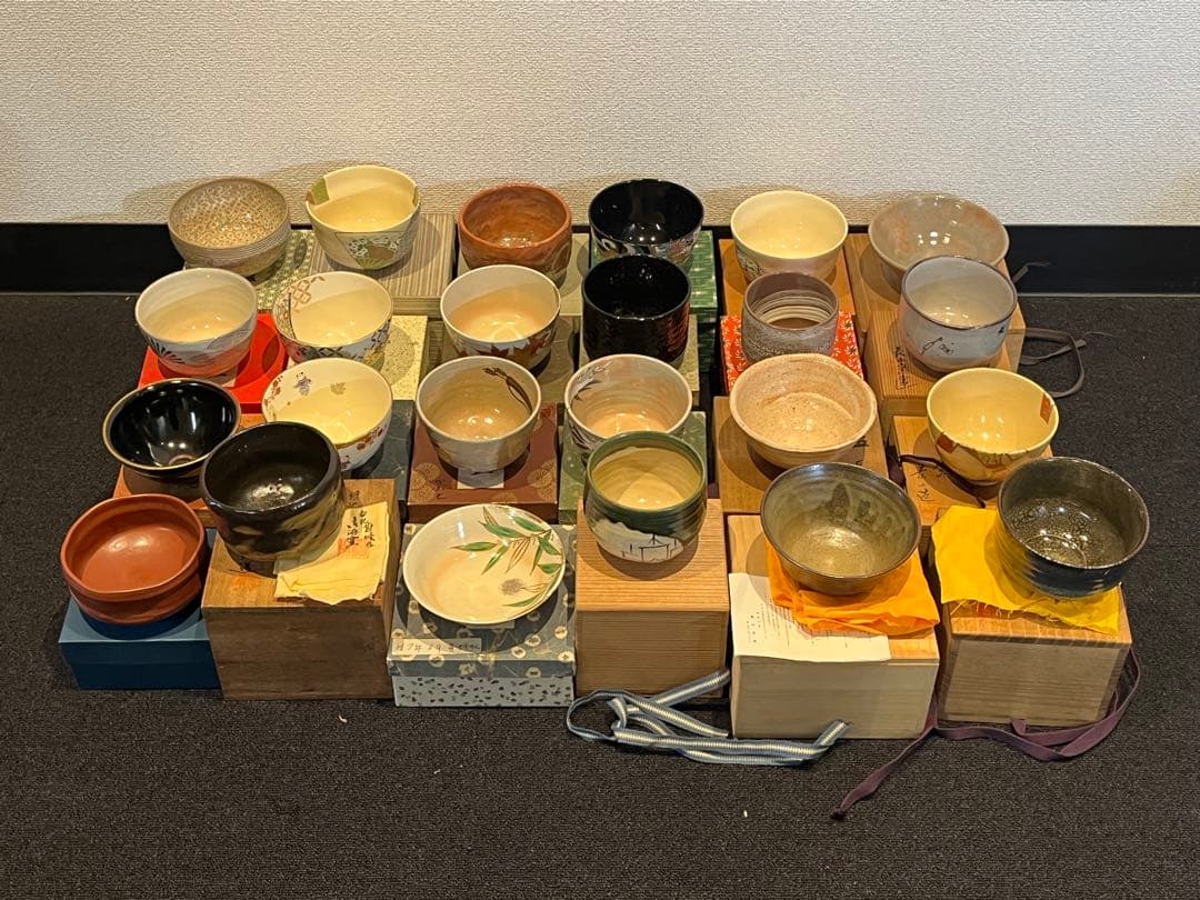 茶碗 抹茶碗 まとめて 32点 箱付 茶道具 陶器 京焼 紫雲 英香 赤雲 光臣