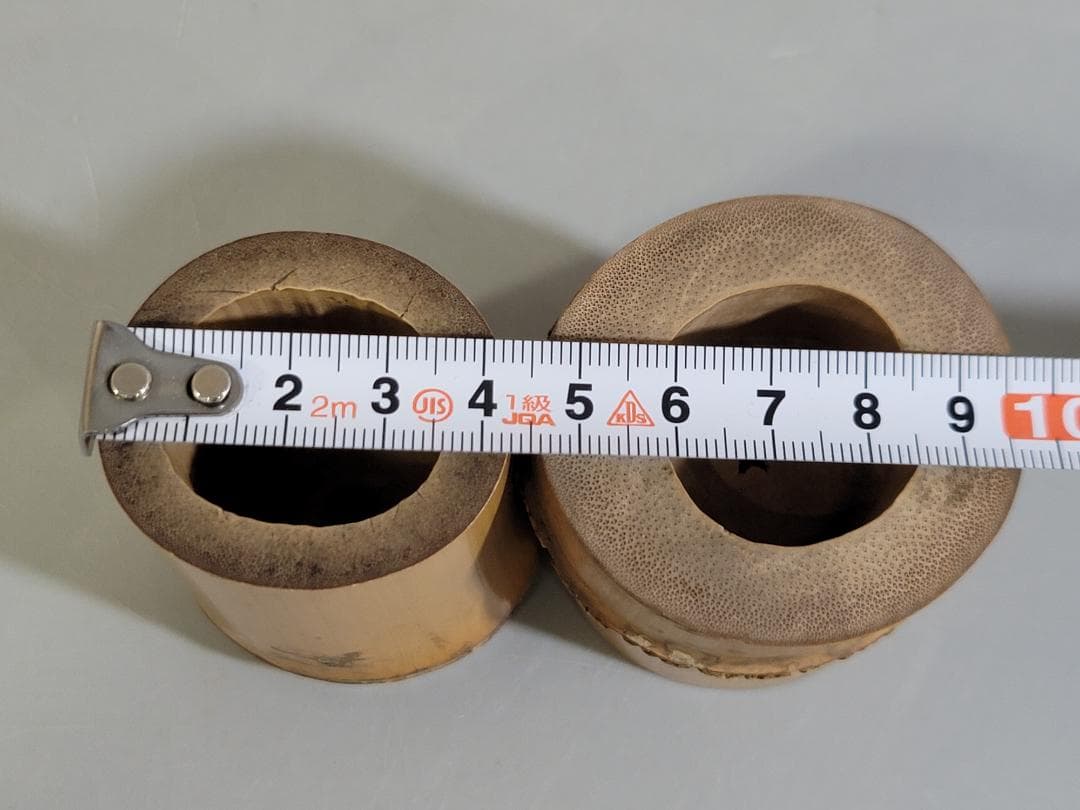 茶道具 竹 蓋置 一対 共箱 煤竹 茶杓 まとめて DT286