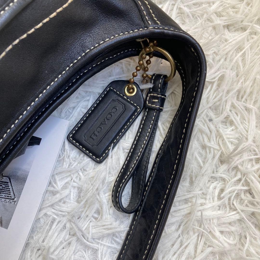 極美品 coach archive vintage old half moon