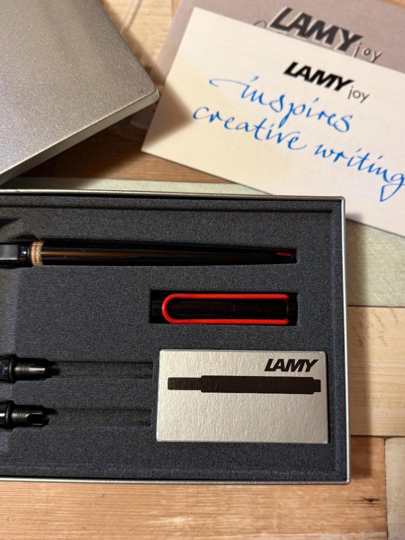 新品未使用　LAMY joy カリグラフィーセット15ブラックレッドクリップ