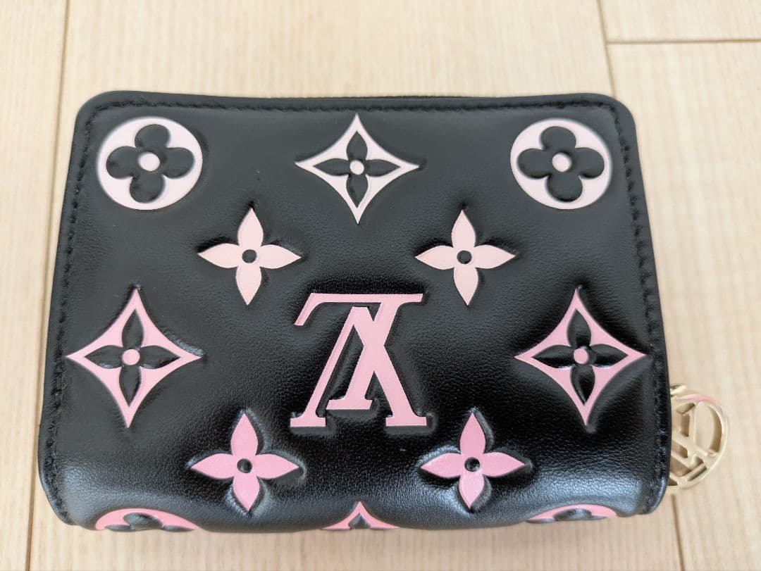 ルイ・ヴィトン財布 ポルトフォイユ・ルーM12378 ブラック ピンクレディース