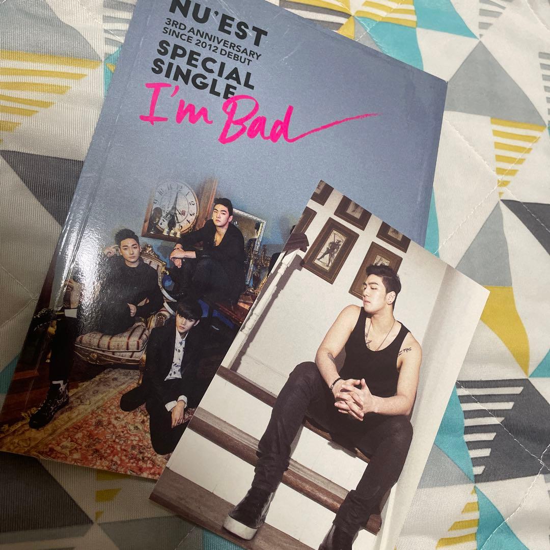 NU'EST I’m bad アルバム　ベクホ直筆サイン入りカード付き