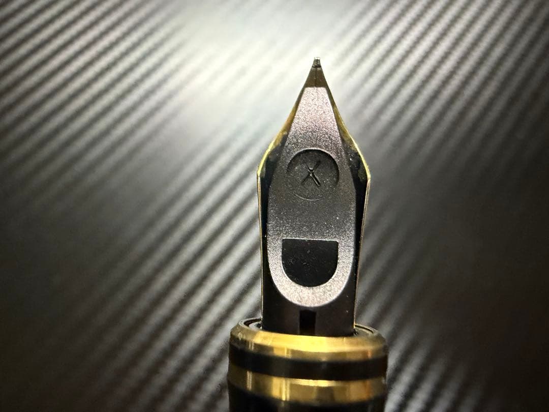 美品 パーカー デュオフォールド インターナショナル レッド XF 極細 万年筆