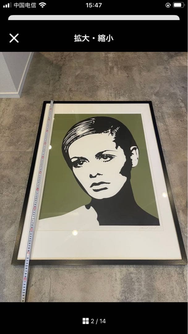 シルクスクリーン アート 女性ポートレート