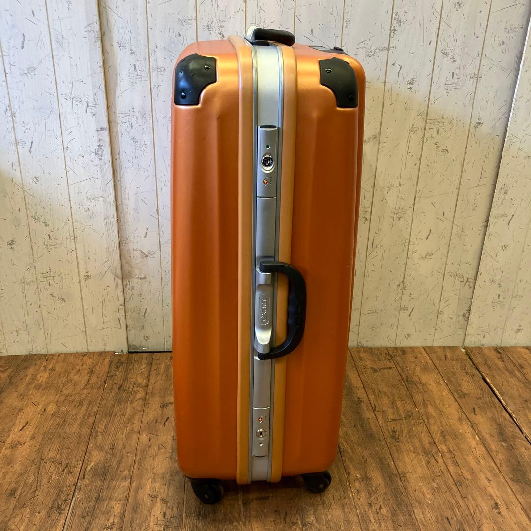 exact 大型 大容量 スーツケース オレンジ キャリーケース 4輪キャスター