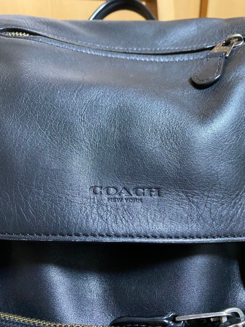ポ*⭐様 COACH レザー ビジネスバッグ リュック ブラック