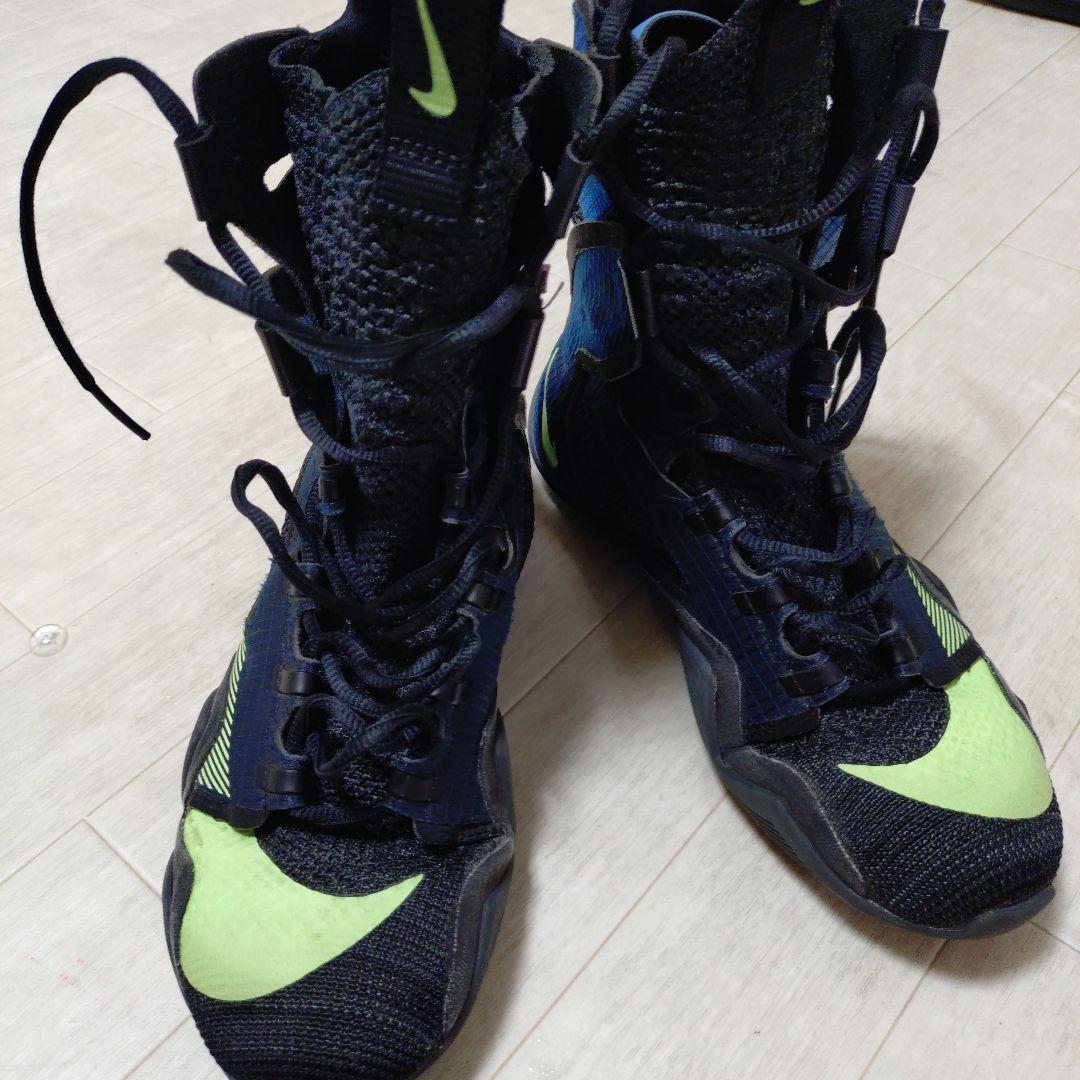 Nike ハイパーko2 ボクシングシューズ ブラック　ネイビー/ライム