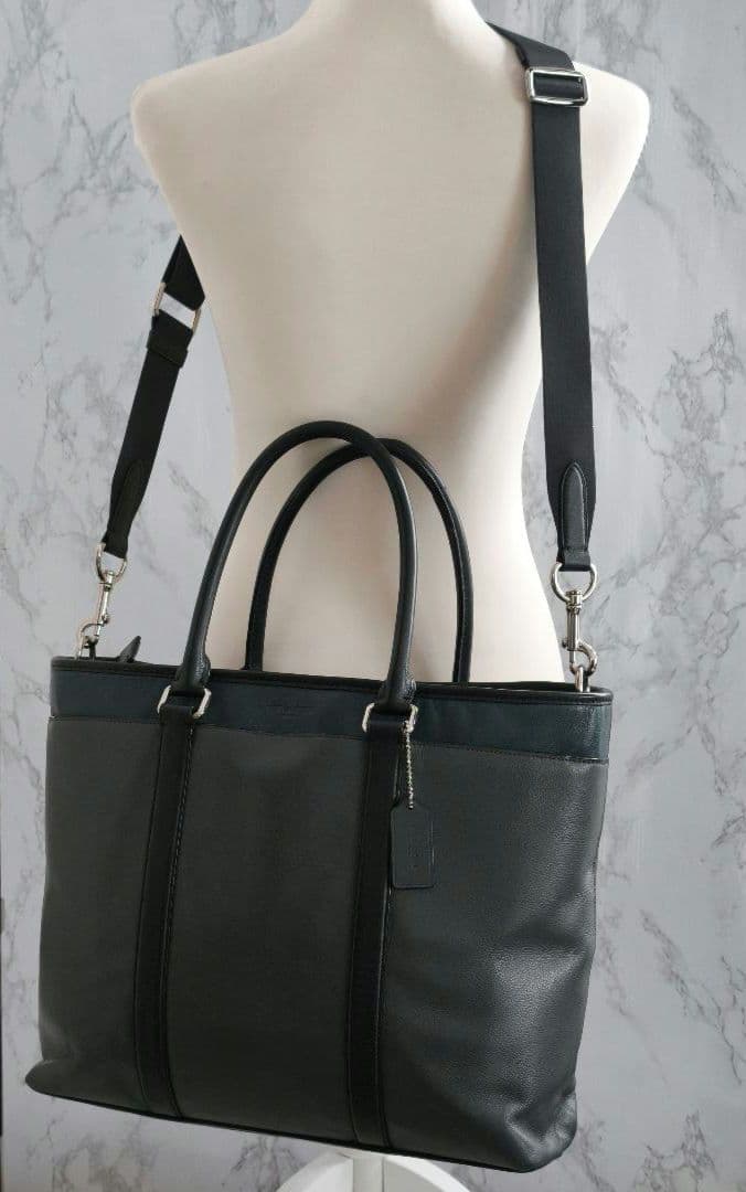 【美品 高級◎】コーチ ビジネスバッグ メトロポリタン 2way A4 斜め掛け