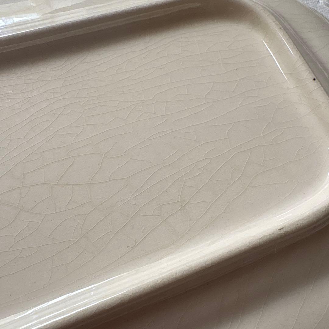 ドイツ　アンティーク　ヴィンテージ　ビレロイ&ボッホ　ケーキプレート　ブラウン