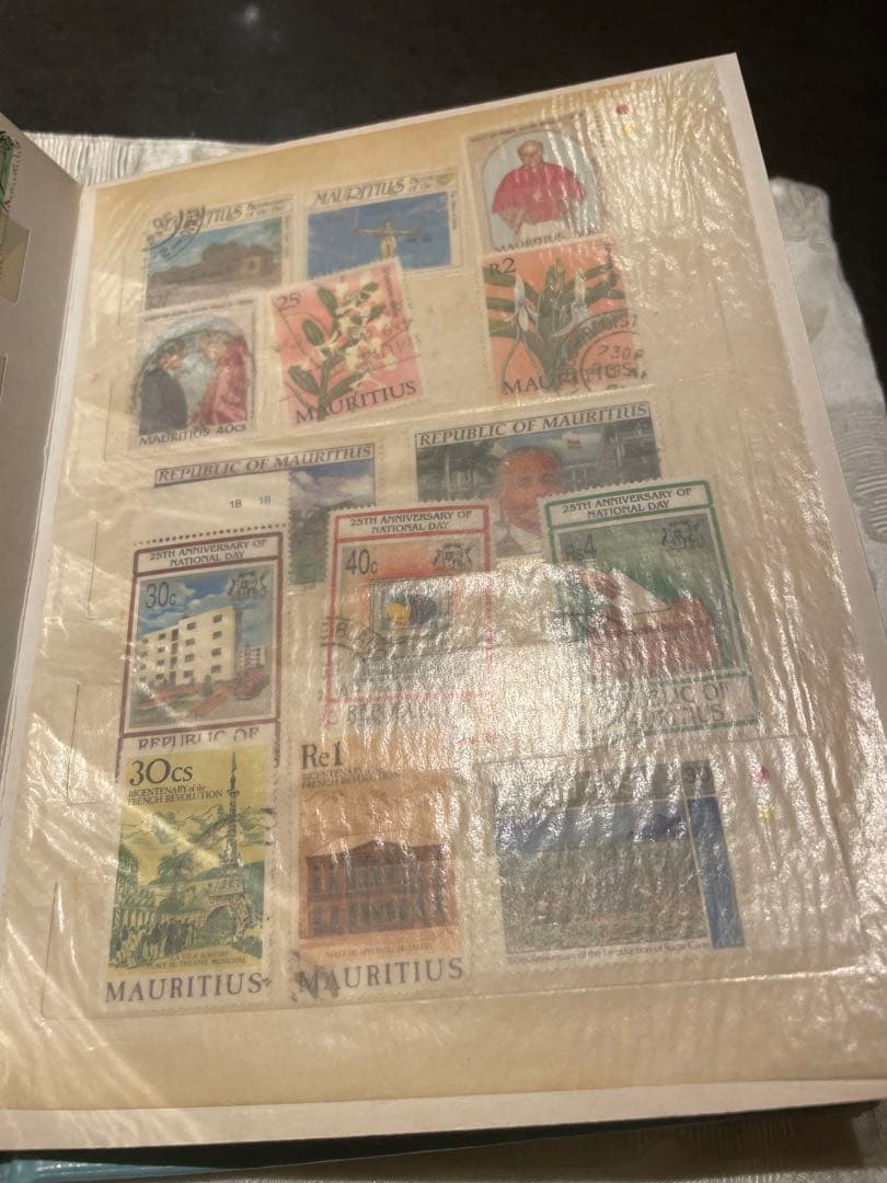 モーリシャス切手　スタンプブック　ヴィンテージ