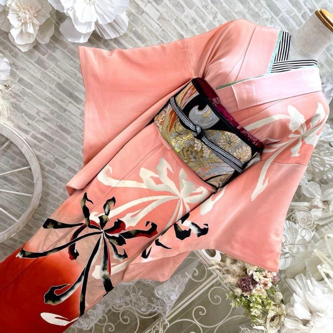 バターサンド大好き★絞り振袖★名古屋帯セット