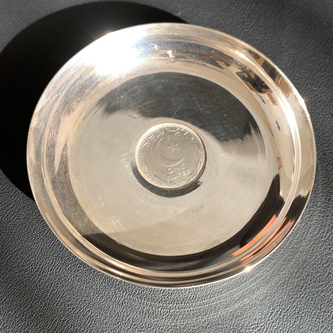 アンティーク　シルバー製　プレート　銀製　1ルピー　silver940