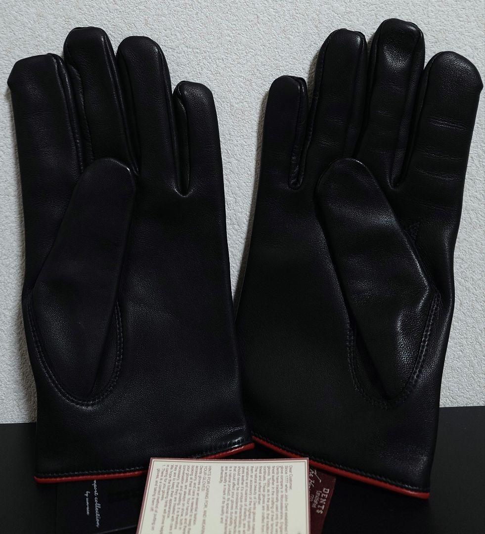 ✅✅完全未使用　デンツ　手袋　イギリス製　シープスキン&カシミヤ　紳士アイテム