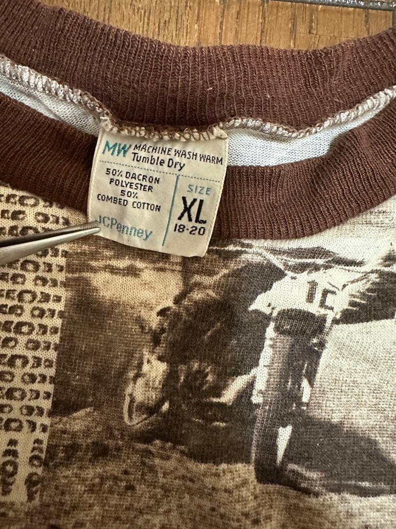 70’sモータサイクルtシャツ モトクロスtシャツ ヴィンテージ フォトプリント