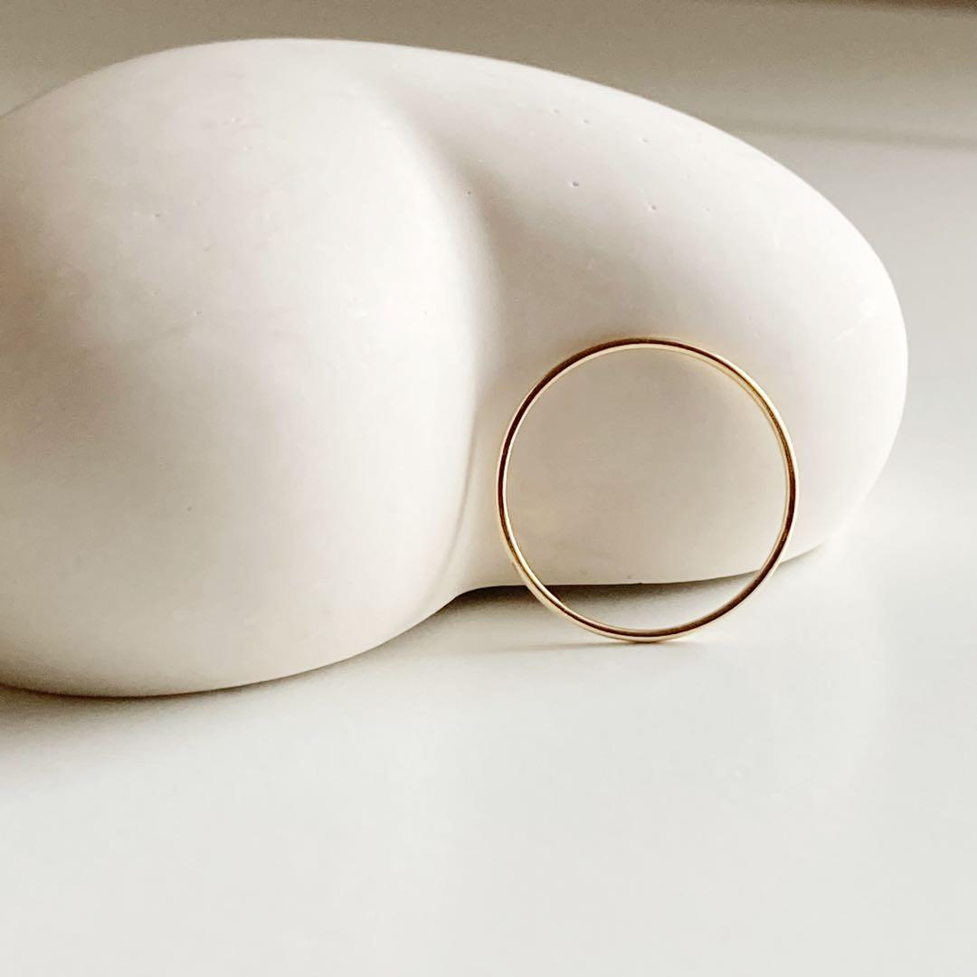 早いもの勝ち！新品 日本製 高品質 18金 K18 リング 13号