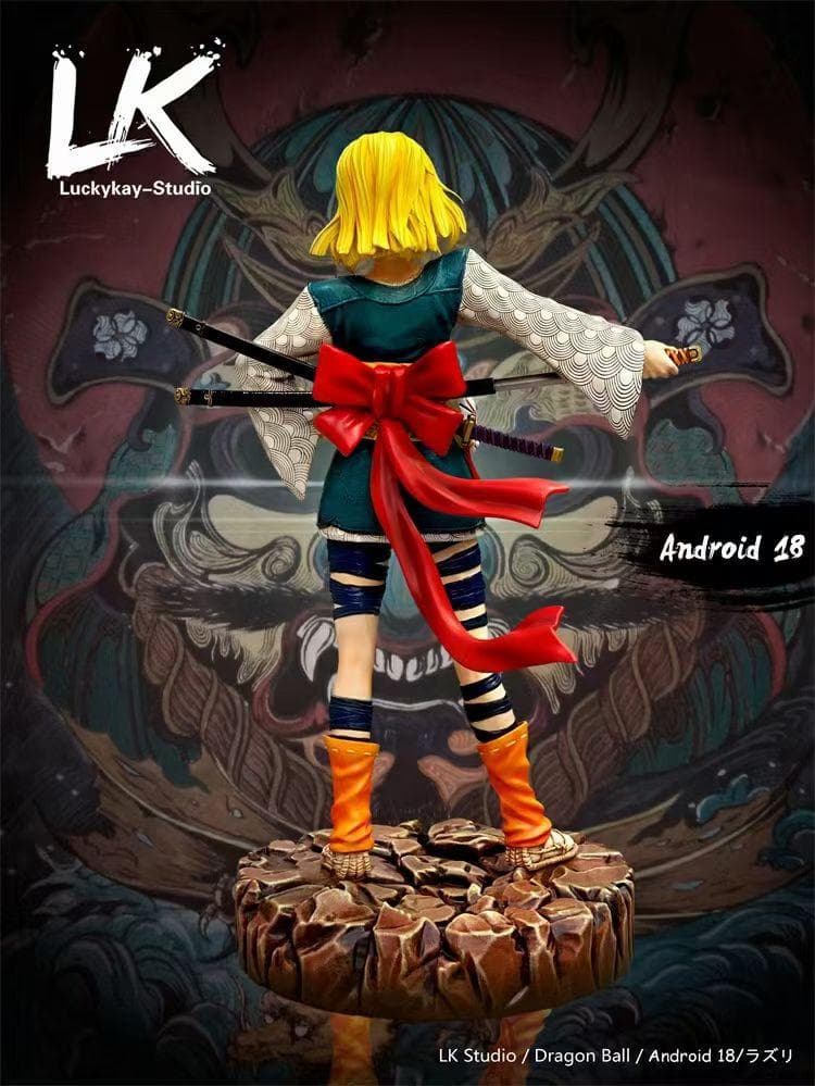 ドラゴンボール 人造人間18号 武士 フィギュア ガレージキット 塗装済み完成品