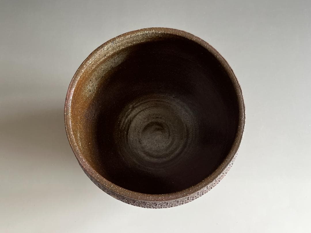 伊賀桔梗窯　印華象嵌文　水指　梅田正弘　堀内宗完　兼中斎　書付　茶道具　表千家