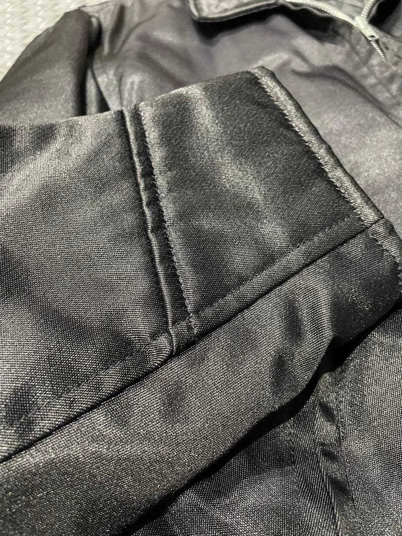 schott！！美品シングルライダース　ナイロンジャケット！メンズS ブラック