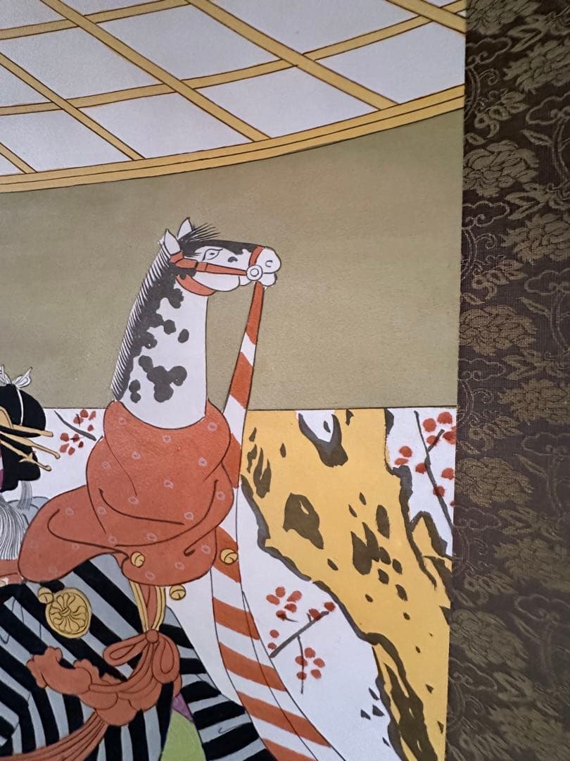 美人画　掛軸 浮世絵　未使用品　桐箱