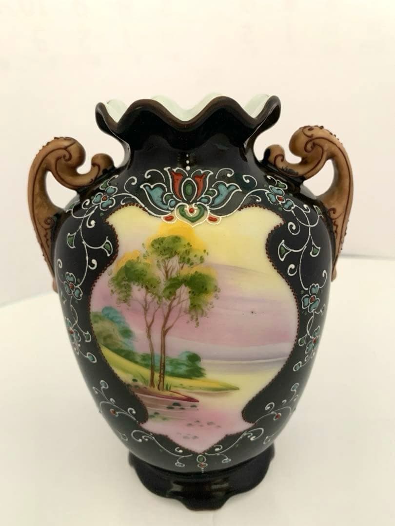 オールドノリタケ　花瓶　送料込み