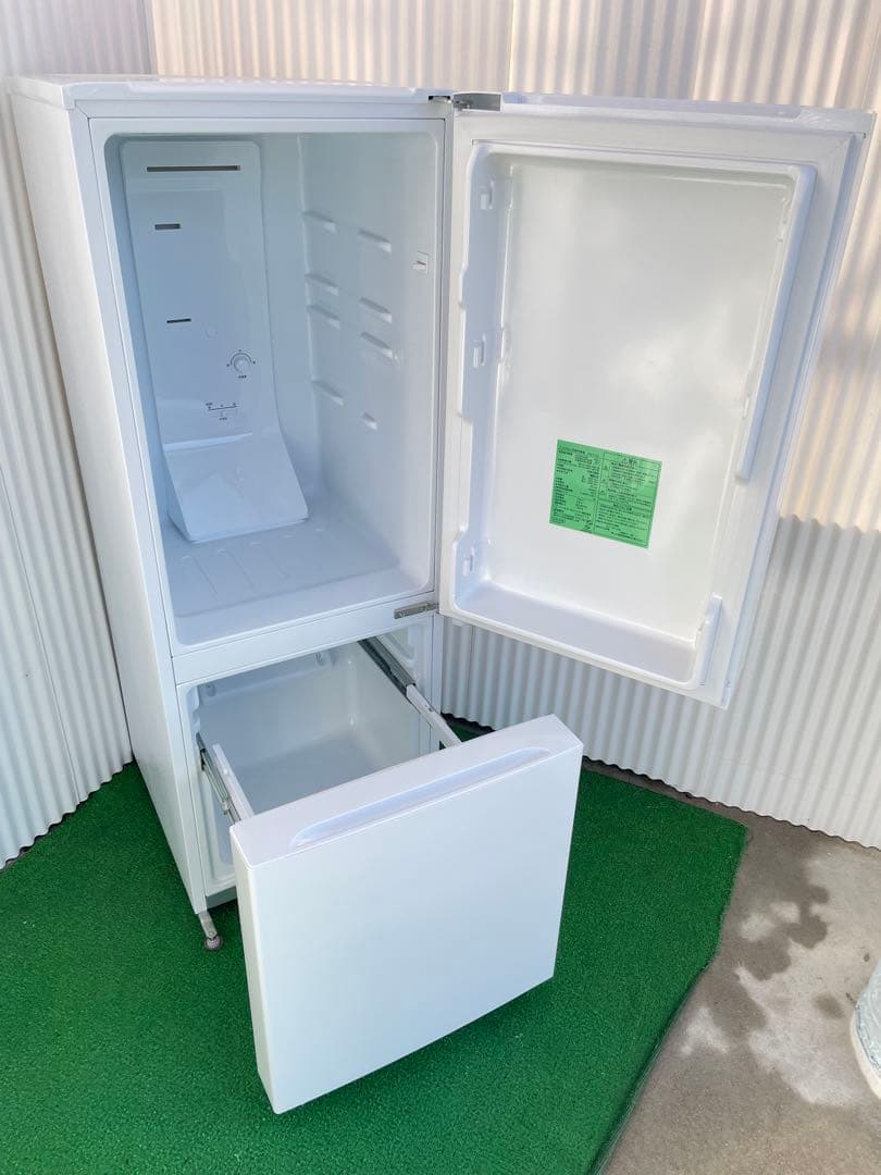 907 ヤマダセレクト おしゃれホワイト2ドア冷蔵庫 156L 一人暮らし 単身