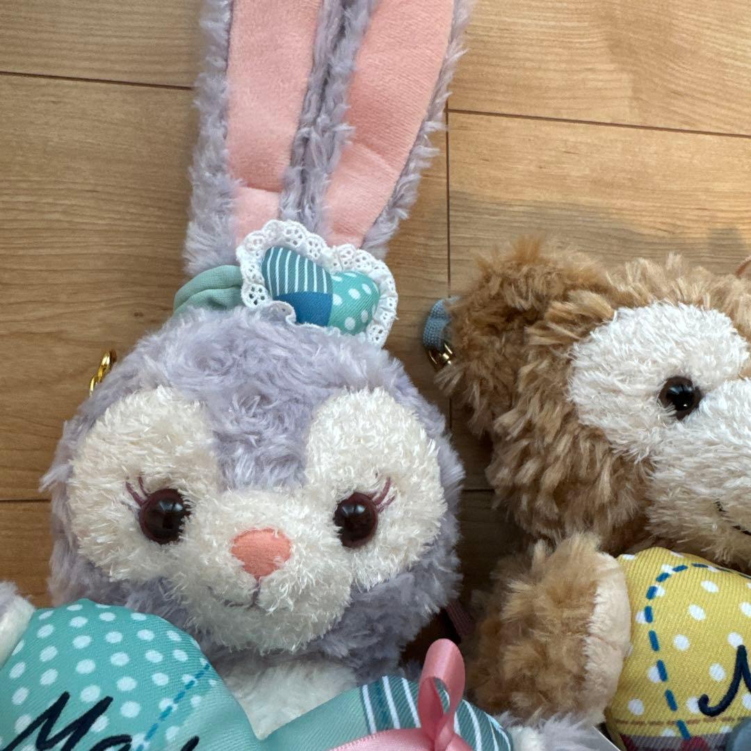 ハートウォーミングデイズ　ぬいぐるみポシェット　ダッフィー　ジェラトーニ　セット