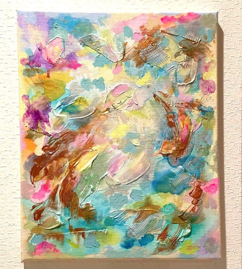 抽象画　空　原画　テクスチャーアート　絵画　アート