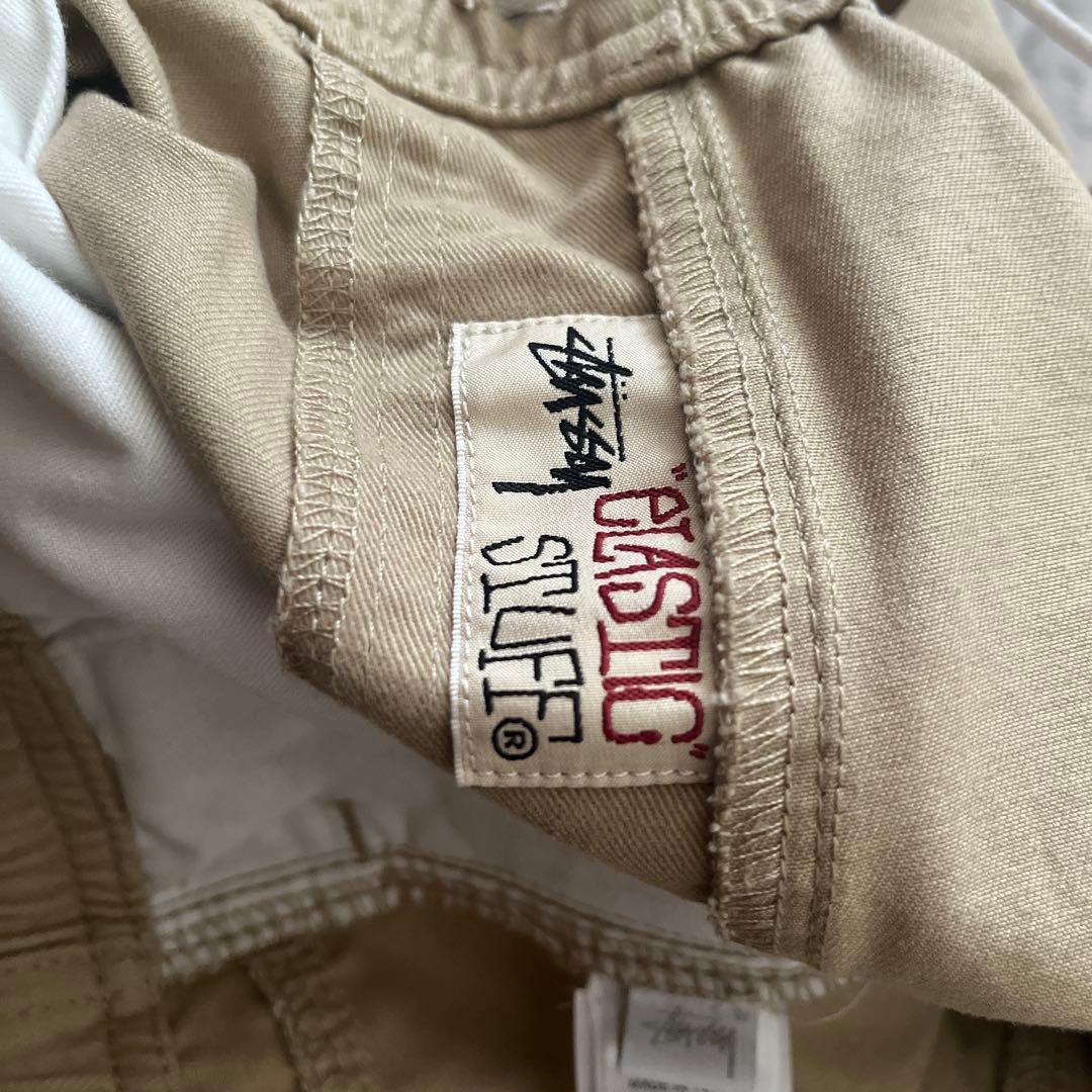 STUSSY　イージーパンツ　チノパン　ベージュ　L