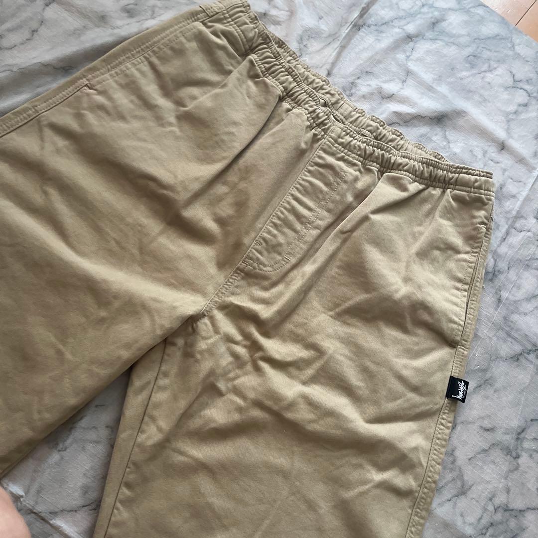 STUSSY　イージーパンツ　チノパン　ベージュ　L
