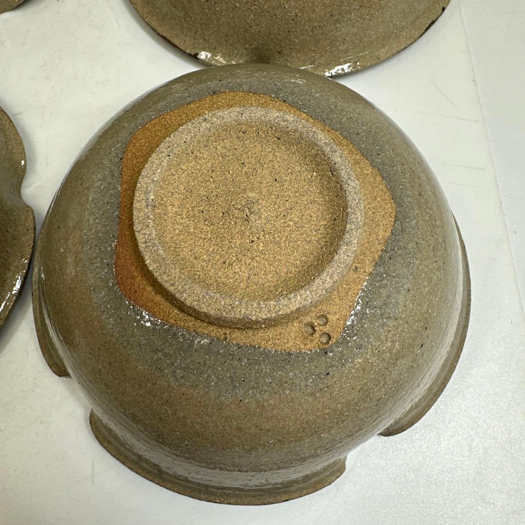 十三代　太郎右衛門窯　絵唐津向付5客　幅約12.8㎝　共箱　東さ7-0414③