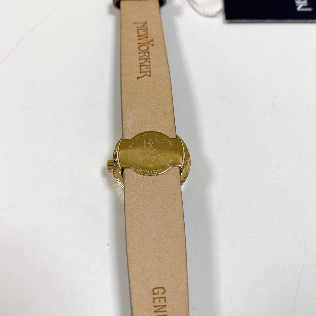 新品・未使用・替えストラップ付きNEWYORKER アナログ時計 レザーベルト