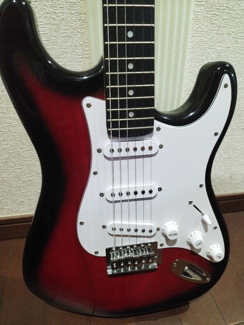 SELDER エレキギター ストラトキャスタータイプ レッド・ブラック